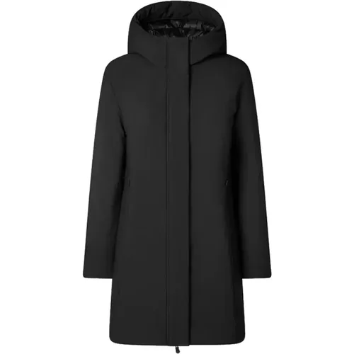 Schwarzer Winterparka mit Thermischer Polsterung , Damen, Größe: 2XL - Save The Duck - Modalova