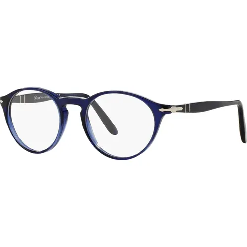 Stylish Eyewear Frames in Cobalto Color , unisex, Größe: 48 MM - Persol - Modalova