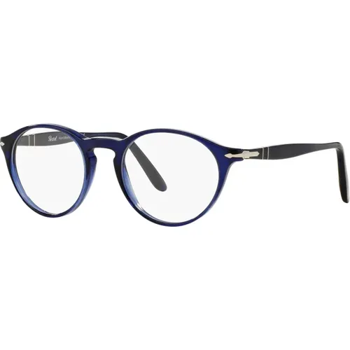 Glasses, unisex, , Size: 48 MM Stylish Eyewear Frames in Cobalto Color - Persol - Modalova