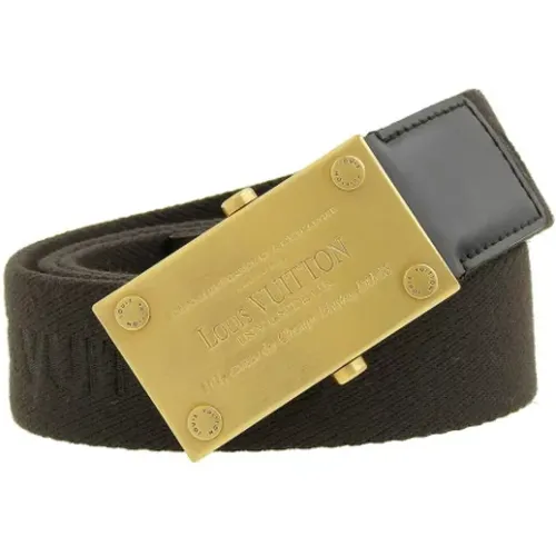 Pre-owned Canvas belts , female, Sizes: ONE SIZE - Louis Vuitton Vintage - Modalova