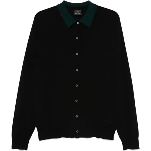 Merinowolle Polo Pullover Schwarz - Paul Smith - Modalova