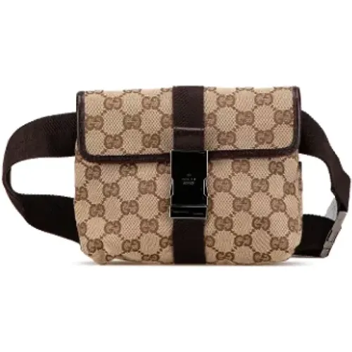 Pre-owned Belt Bags, female, , Size: ONE SIZE Pre-owned Canvas crossbody-bags - Gucci Vintage - Modalova