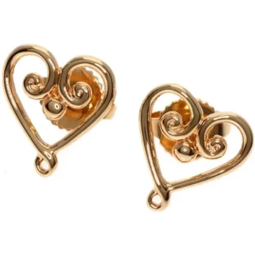 Pre-owned Jewellery, female, , Size: ONE SIZE Pre-owned Rose Gold earrings - Tiffany & Co. Pre-owned - Modalova