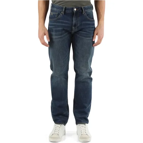 Slim Fit Five-Pocket Jeans , male, Sizes: W31, W33 - Armani Exchange - Modalova