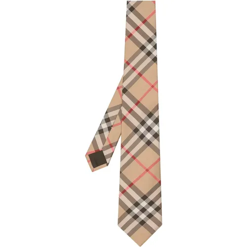 Ties, male, , Size: ONE SIZE Vintage Check Silk Tie - Burberry - Modalova