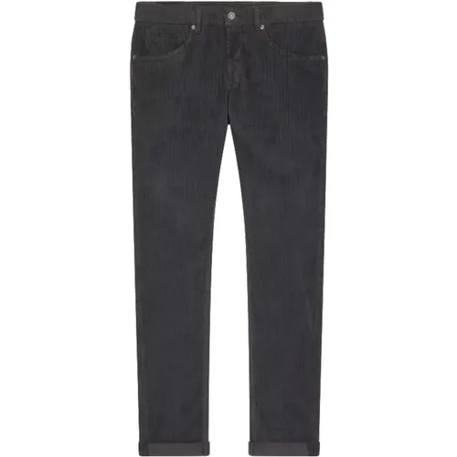 Dunkelgraue Velvet Brighton Jeans - Dondup - Modalova