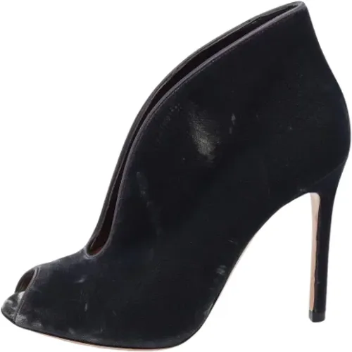 Pre-owned Pumps, female, , Size: 5 1/2 US Pre-owned Velvet boots - Gianvito Rossi Pre-owned - Modalova