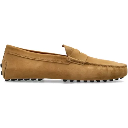 Loafers, male, , Size: 9 1/2 US Suede moccasins - TOD'S - Modalova