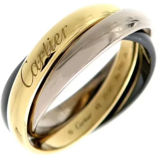 Pre-owned Yellow Gold rings , female, Sizes: ONE SIZE - Cartier Vintage - Modalova