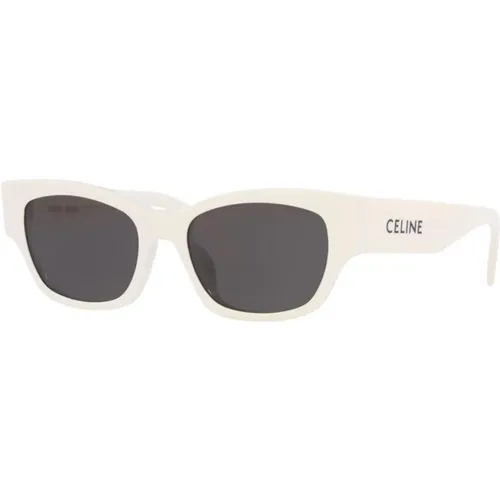 Monochroms 01 Cateye Acetate Sunglasses , female, Sizes: 54 MM - Celine - Modalova