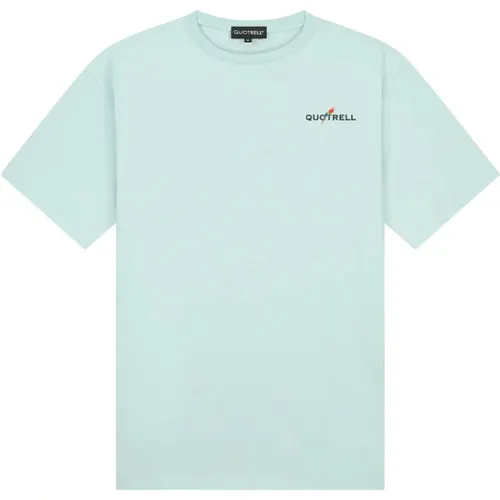 T-Shirts, male, , Size: XL Turquoise Resort T-Shirt Men - Quotrell - Modalova