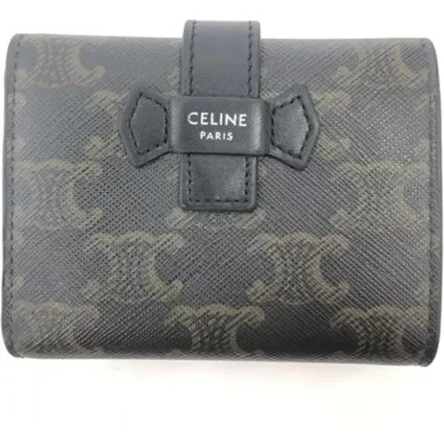 Pre-owned Wallets, female, , Size: ONE SIZE Pre-owned Canvas wallets - Celine Vintage - Modalova