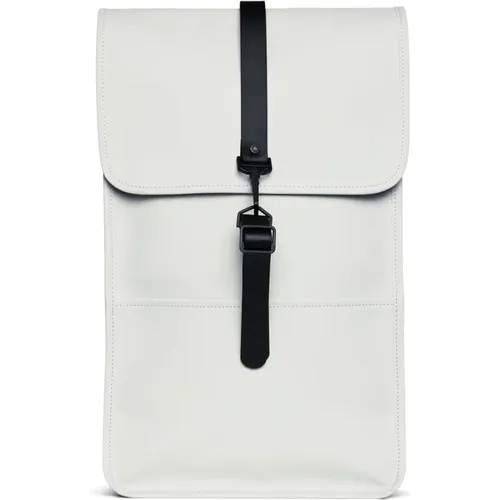 Stylish Grey Backpack with Laptop Pocket , unisex, Sizes: ONE SIZE - Rains - Modalova
