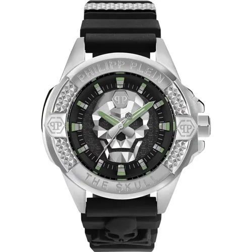 The $kull Titan silver Watch , male, Sizes: ONE SIZE - Philipp Plein - Modalova