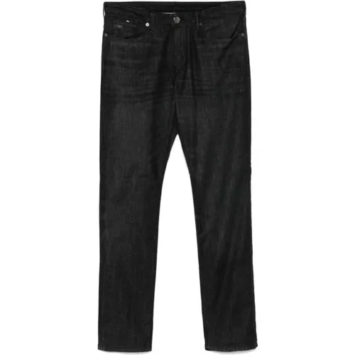 Straight Jeans, male, , Size: W31 Classic Denim Jeans - Emporio Armani - Modalova