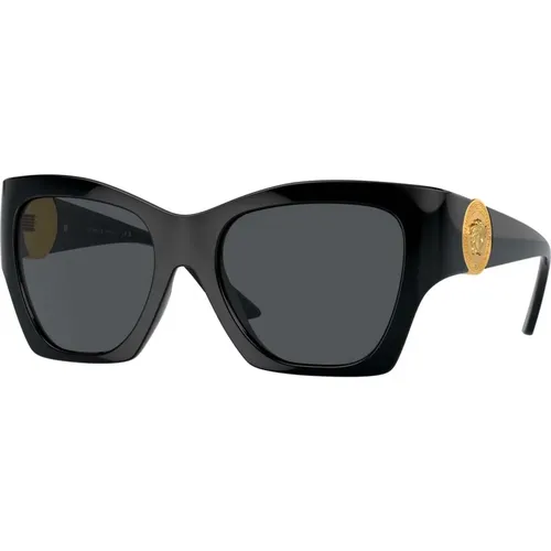 Grey Sonnenbrillen , Damen, Größe: 55 MM - Versace - Modalova