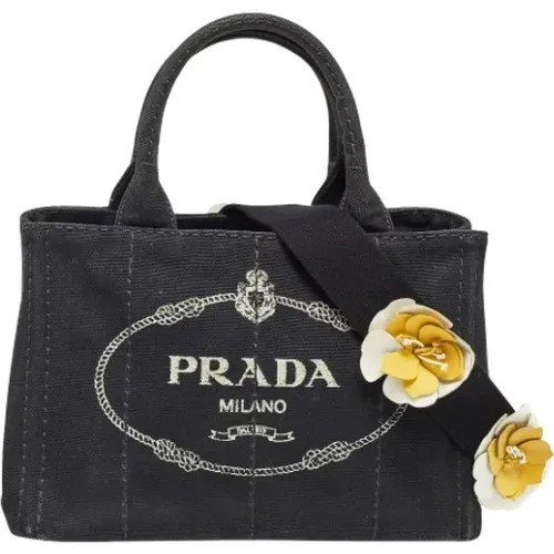 Pre-owned Tote Bags, female, , Size: ONE SIZE Pre-owned Canvas totes - Prada Vintage - Modalova