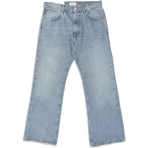 Bootcut Denim Jeans mit Taschen , Herren, Größe: W31 - Amish - Modalova