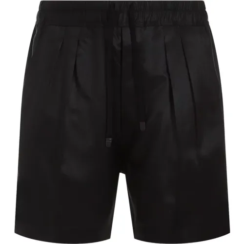 Silk Pleated Shorts , male, Sizes: W32 - Tom Ford - Modalova