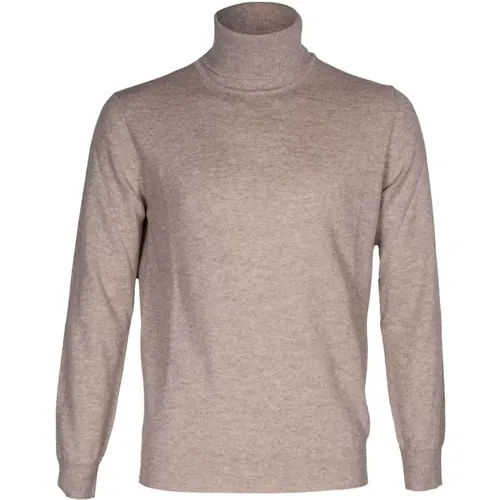 Turtlenecks, male, , Size: 2XL Mens High Neck Sweater, Wool Cashmere - Kangra - Modalova