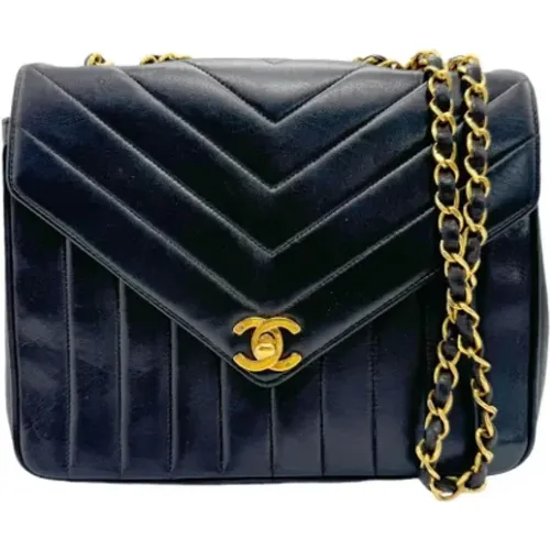 Pre-owned Cross Body Bags, female, , Size: ONE SIZE Pre-owned Leather shoulder-bags - Chanel Vintage - Modalova