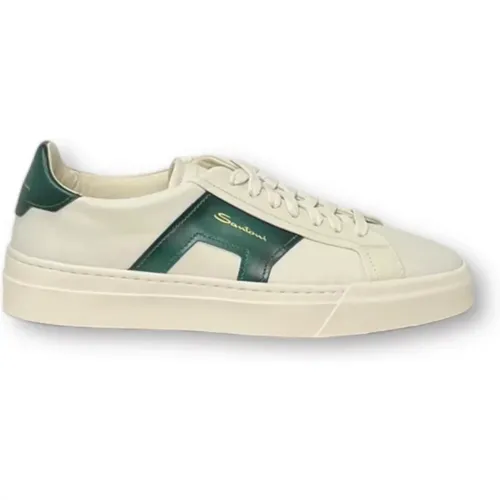 Double Buckle Sneakers , male, Sizes: 11 UK, 7 UK - Santoni - Modalova