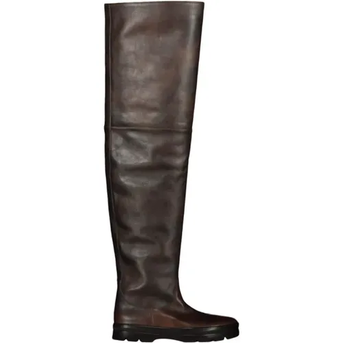 Billie High pull-on thigh-high boot , female, Sizes: 6 UK - The Row - Modalova