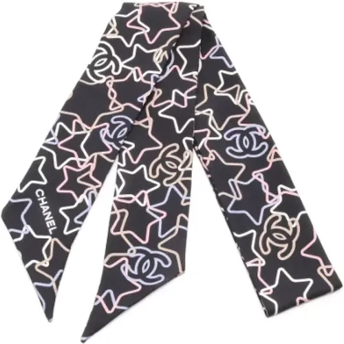 Pre-owned Scarves, female, , Size: ONE SIZE Pre-owned Silk scarves - Chanel Vintage - Modalova