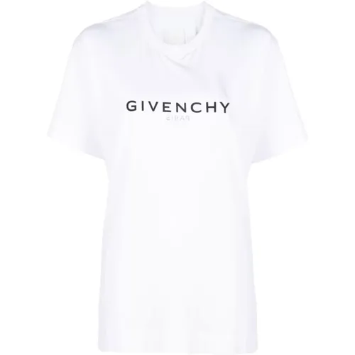 Logo Print Crew Neck T-shirts and Polos , female, Sizes: M, S, XS - Givenchy - Modalova