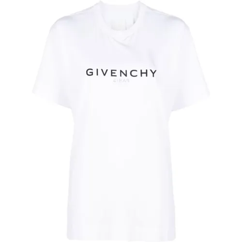 Logo Print Crew Neck T-shirts and Polos , female, Sizes: M, S, XS, L - Givenchy - Modalova