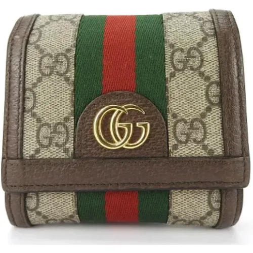 Pre-owned Wallets, female, , Size: ONE SIZE Pre-owned Canvas wallets - Gucci Vintage - Modalova