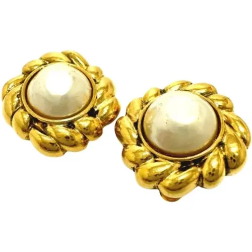 Pre-owned Jewellery, female, , Size: ONE SIZE Pre-owned Metal earrings - Chanel Vintage - Modalova