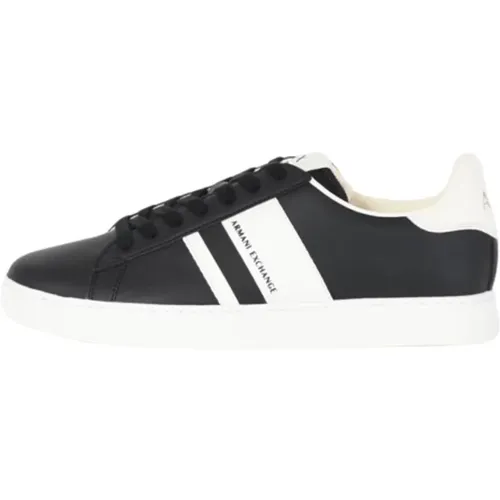 Synthetic Leather Sneakers with Rubber Sole , male, Sizes: 6 UK, 9 UK - Armani Exchange - Modalova