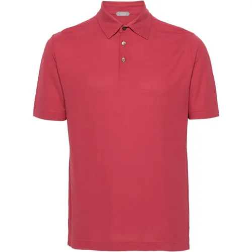 Cotton Polo Shirt , male, Sizes: L, XL, 2XL - Zanone - Modalova