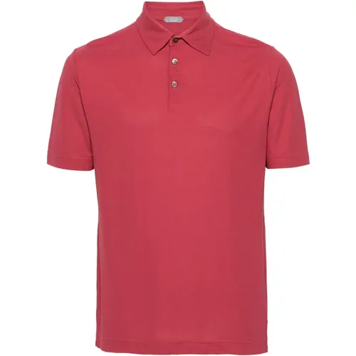 Cotton Polo Shirt , male, Sizes: L, XL - Zanone - Modalova