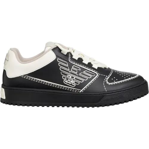 Multicolour Lace Closure Sneakers , male, Sizes: 6 UK, 9 UK, 8 UK, 11 UK, 7 UK, 10 UK - Emporio Armani - Modalova