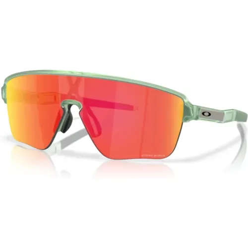 Sunglasses, male, , Size: 42 MM Corridor SQ Sunglasses Transparent Matte Jade - Oakley - Modalova