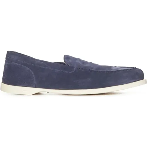 Loafers, male, , Size: 10 US Suede Flat Shoes - John Lobb - Modalova