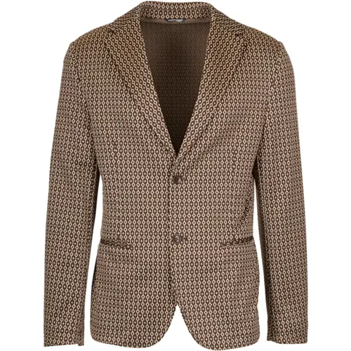 Regular Fit Single-Breasted Jacket , male, Sizes: S, XL - Daniele Alessandrini - Modalova