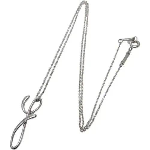 Pre-owned Jewellery, female, , Size: ONE SIZE Pre-owned Silver necklaces - Tiffany & Co. Pre-owned - Modalova