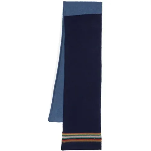 Winter Scarves, male, , Size: ONE SIZE Striped Rectangle Scarf in - Paul Smith - Modalova