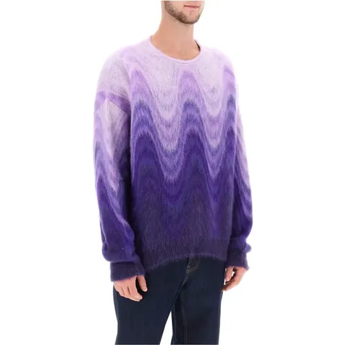 Sweater aus gebürsteter Mohairwolle mit Verlaufseffekt , Herren, Größe: M - ETRO - Modalova
