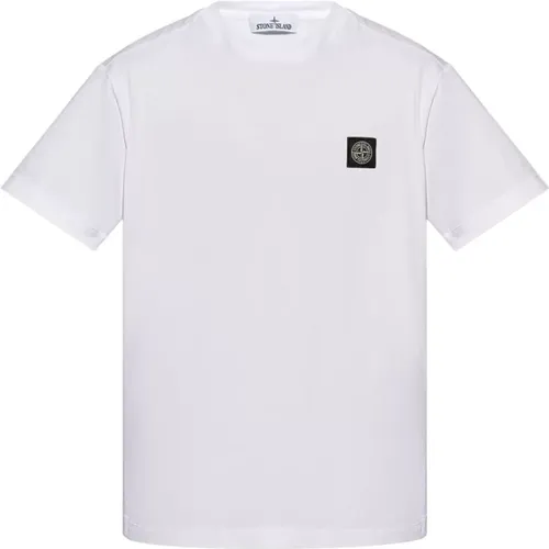 Lässiges Baumwoll-T-Shirt , Herren, Größe: S - Stone Island - Modalova