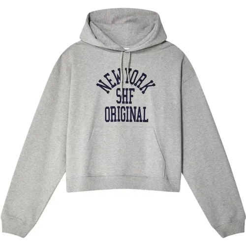 Original Hoodie Strick mit Fronttasche , Herren, Größe: L - SKY HIGH FARM - Modalova