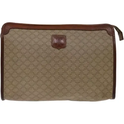 Pre-owned Clutches, female, , Size: ONE SIZE Pre-owned Canvas clutches - Celine Vintage - Modalova