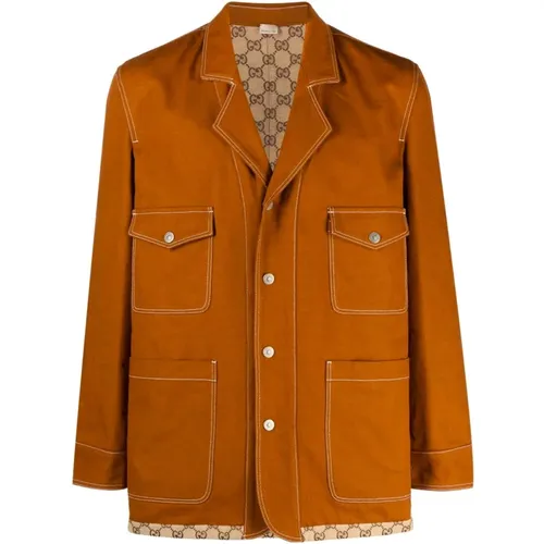 GG Reversible Jacket , male, Sizes: M, L - Gucci - Modalova