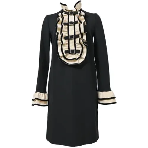 Pre-owned Wool dresses , female, Sizes: S - Gucci Vintage - Modalova