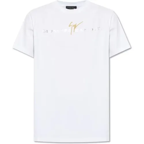 Cotton Logo T-shirt , male, Sizes: L - giuseppe zanotti - Modalova