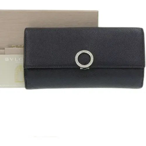 Pre-owned Wallets, female, , Size: ONE SIZE Pre-owned Leather wallets - Bvlgari Vintage - Modalova