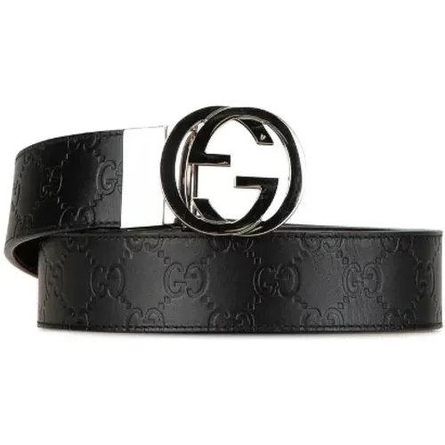 Pre-owned Belts, male, , Size: ONE SIZE Pre-owned Leather belts - Gucci Vintage - Modalova